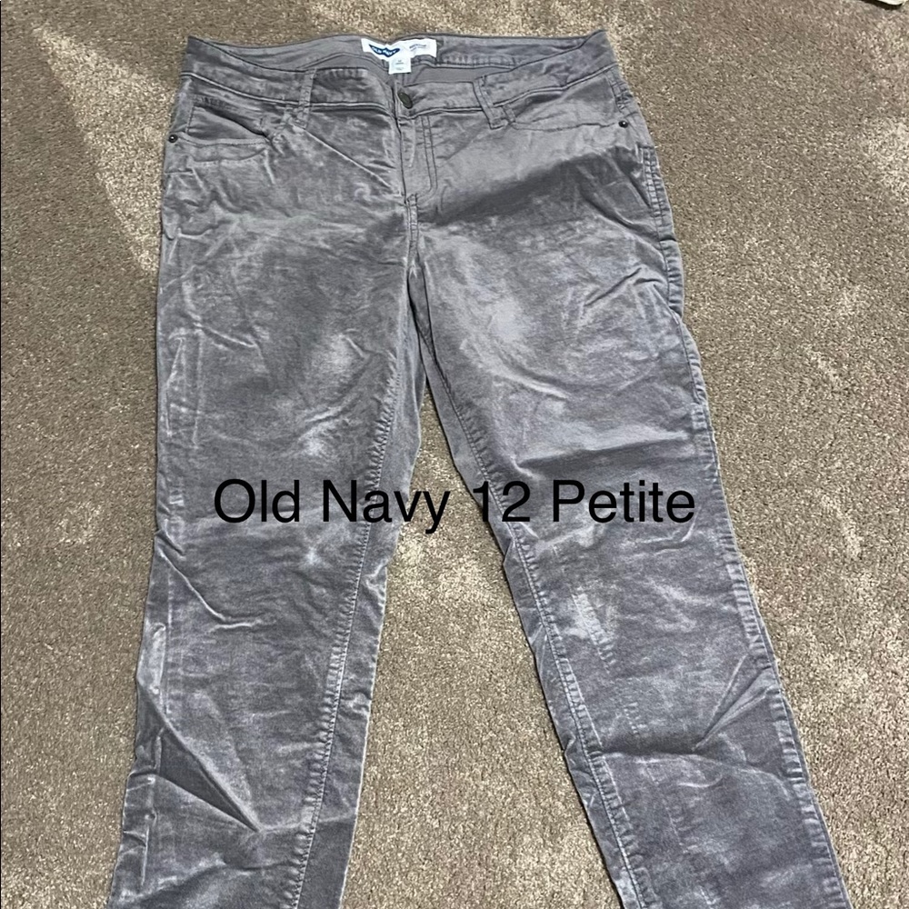 Old Navy 12 Petite Velvet Skinny Jegging